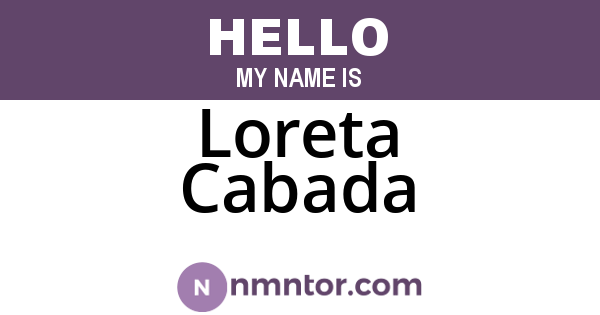 Loreta Cabada
