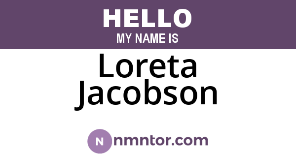 Loreta Jacobson