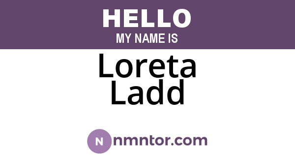 Loreta Ladd