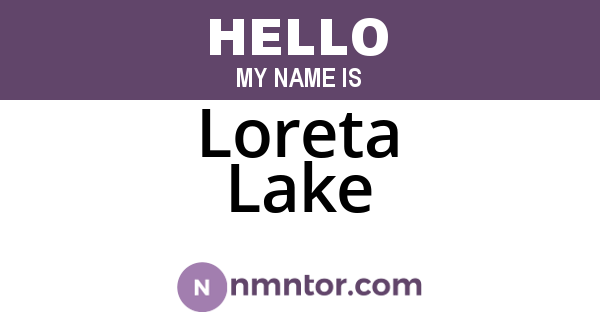 Loreta Lake
