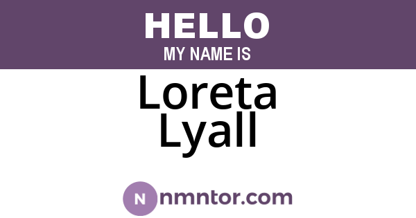 Loreta Lyall