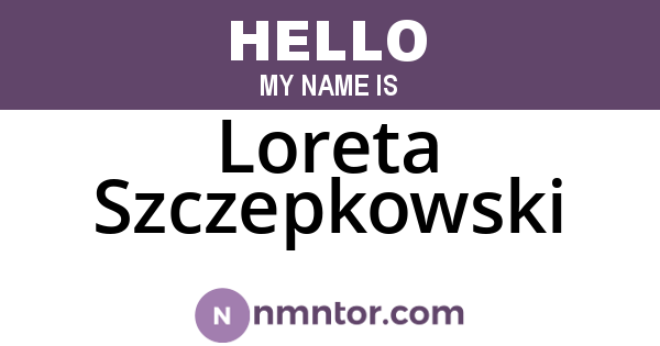 Loreta Szczepkowski