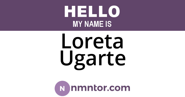Loreta Ugarte