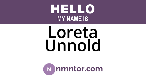 Loreta Unnold
