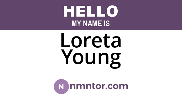 Loreta Young