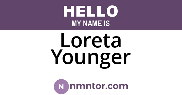 Loreta Younger