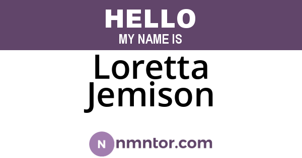 Loretta Jemison
