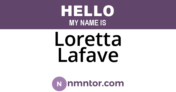 Loretta Lafave