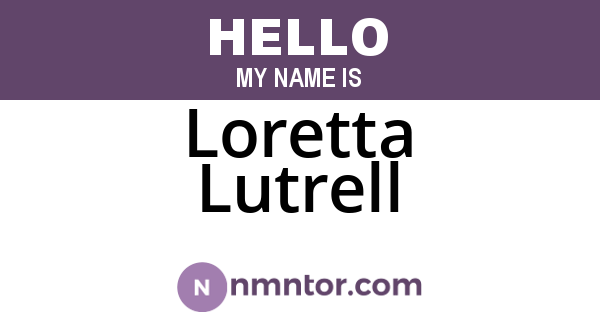 Loretta Lutrell