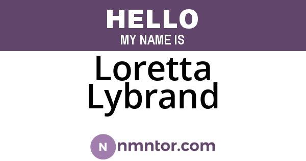 Loretta Lybrand