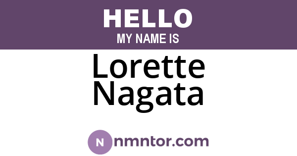 Lorette Nagata