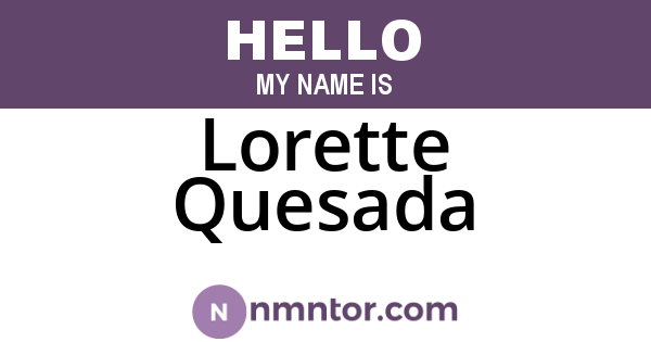 Lorette Quesada