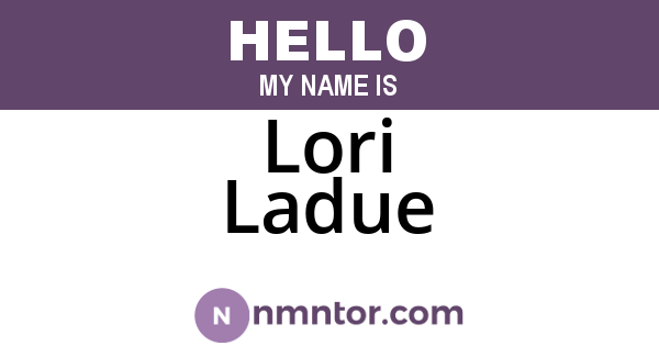 Lori Ladue
