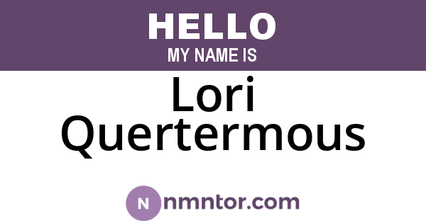 Lori Quertermous