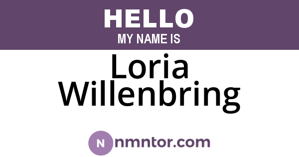 Loria Willenbring