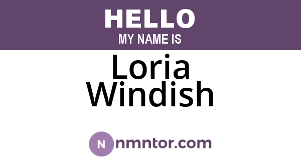 Loria Windish