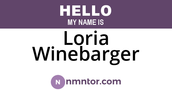 Loria Winebarger