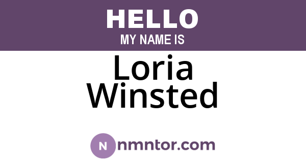 Loria Winsted