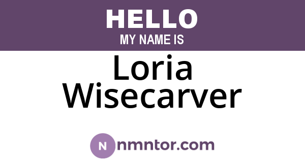 Loria Wisecarver