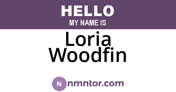 Loria Woodfin