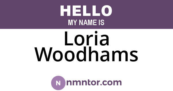 Loria Woodhams