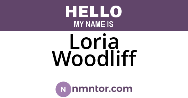 Loria Woodliff