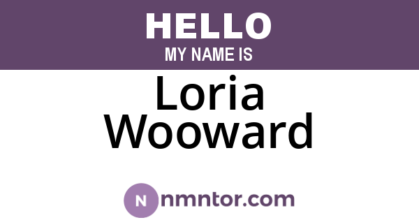 Loria Wooward