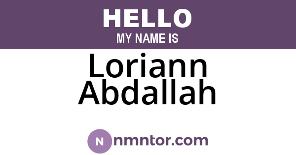Loriann Abdallah