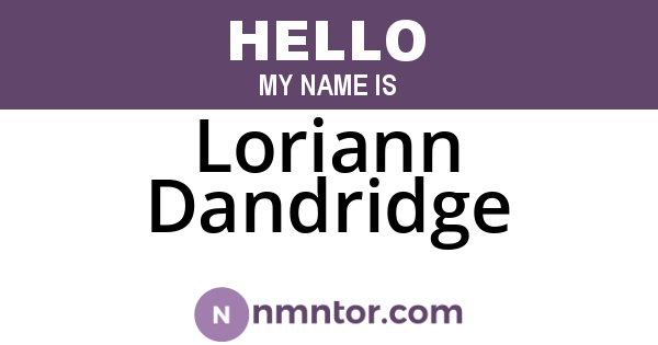 Loriann Dandridge