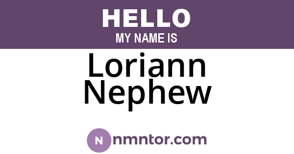Loriann Nephew