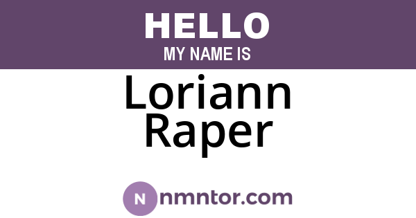 Loriann Raper