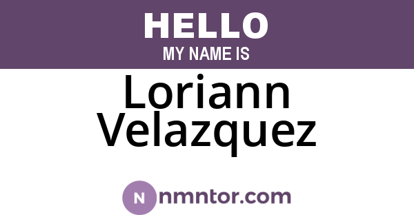 Loriann Velazquez