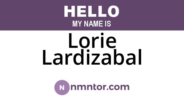 Lorie Lardizabal