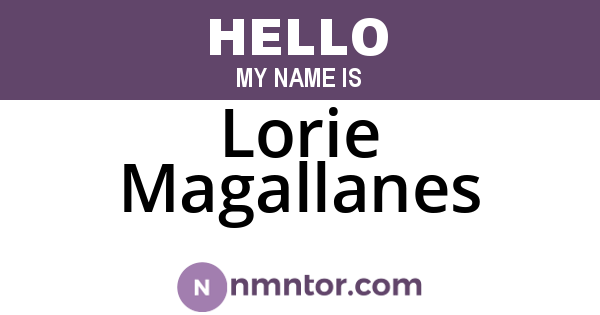 Lorie Magallanes