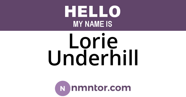 Lorie Underhill