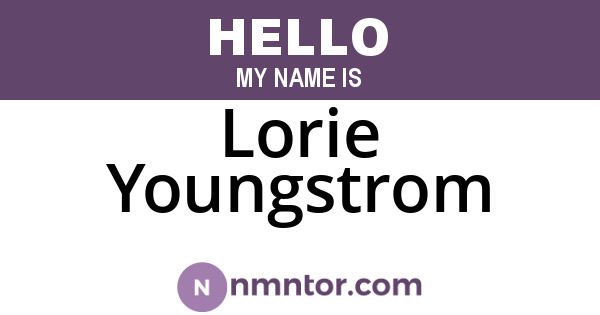 Lorie Youngstrom