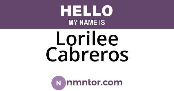 Lorilee Cabreros