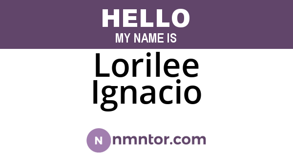 Lorilee Ignacio