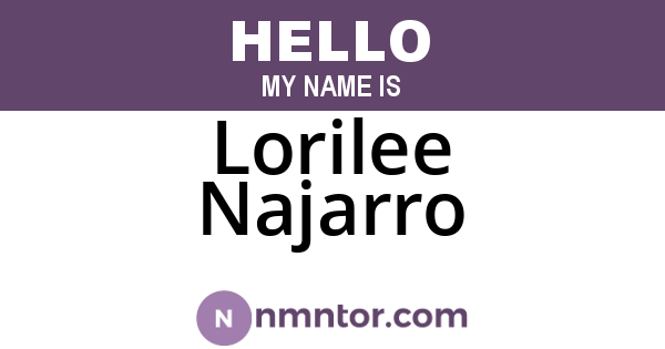 Lorilee Najarro