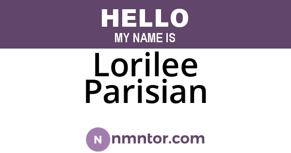 Lorilee Parisian