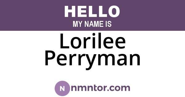 Lorilee Perryman