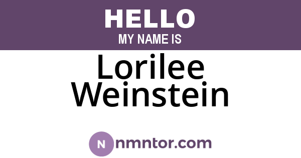 Lorilee Weinstein