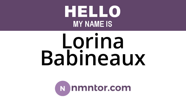 Lorina Babineaux