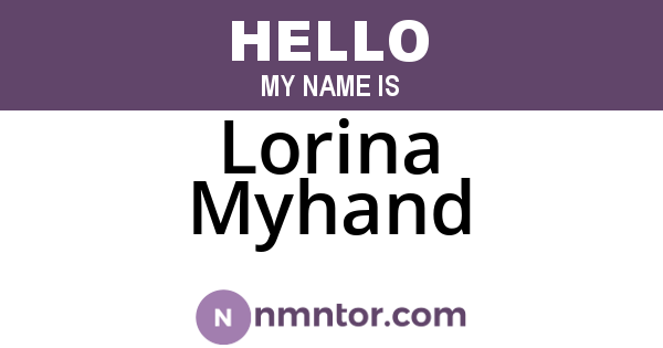 Lorina Myhand