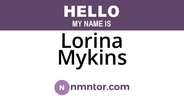 Lorina Mykins
