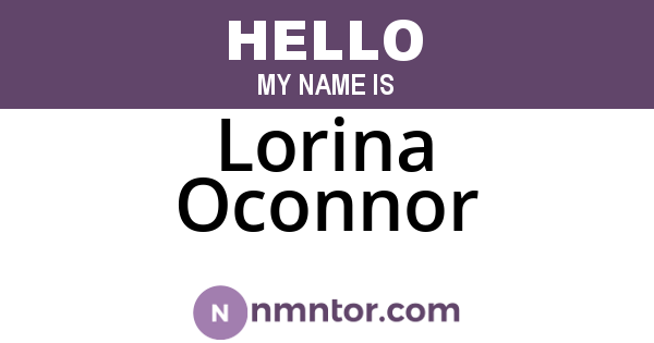 Lorina Oconnor
