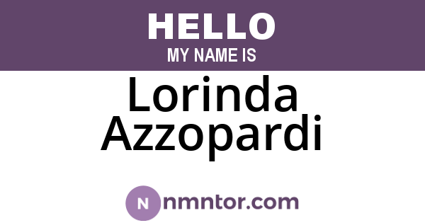 Lorinda Azzopardi