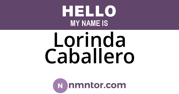 Lorinda Caballero