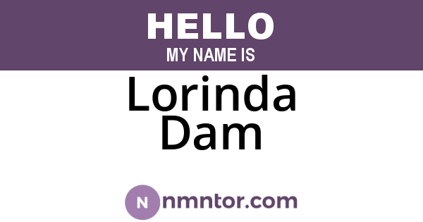 Lorinda Dam