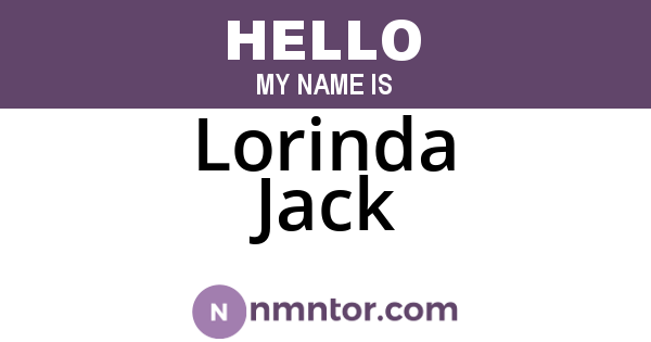 Lorinda Jack
